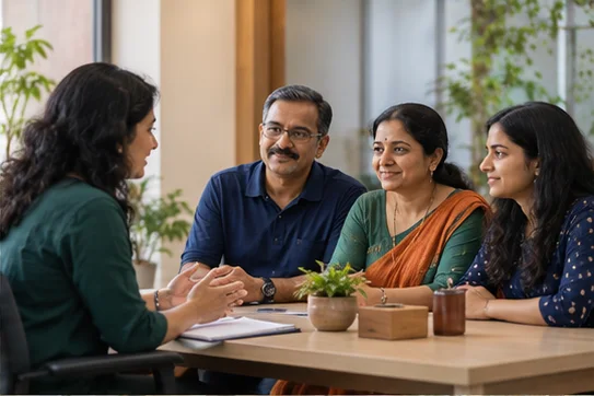 Illustration of family support & guidance